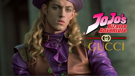 gucci x jojo clothing|jojos bizarre adventure gucci.